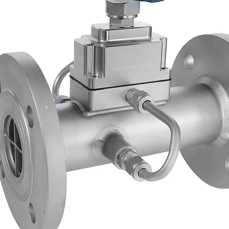 Вихревой расходомер с предварительной закруткой потока  (8)